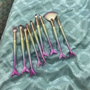 Mermaid Tail Makeup Brushes